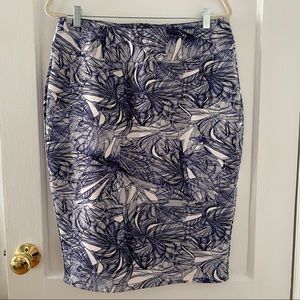 Carmen by Carmen Marx Valvo Stretch Navy Pencil Skirt size XL